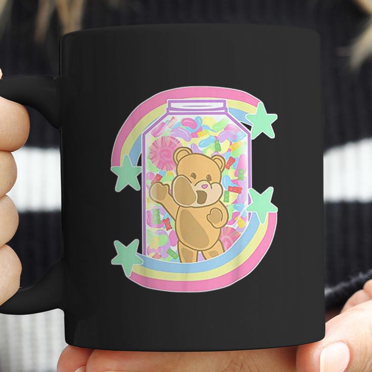 Yume Kawaii Clothing Bear In Candy Jar Pastel Goth Coffee Mug