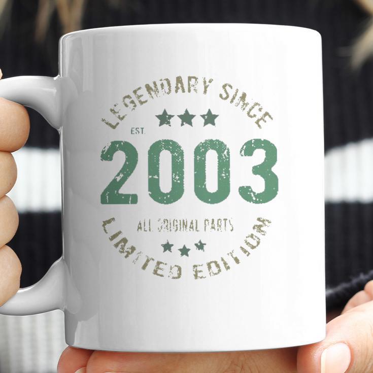 18 Years Old Bday Legend Since 2003 Vintage 18Th Birthday Coffee Mug