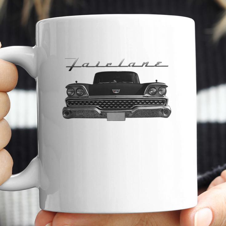 1959 Ford Fairlane Front Black Coffee Mug