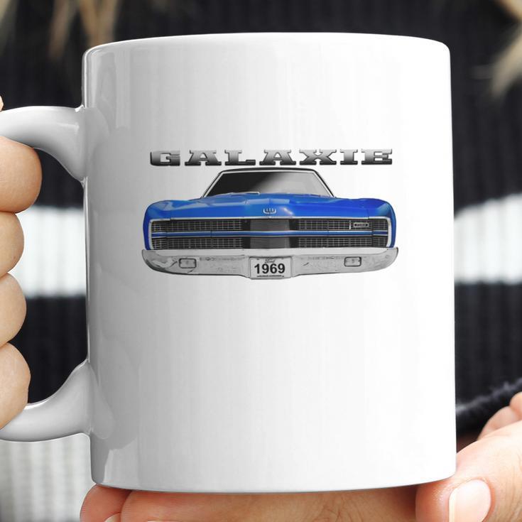 1969 Ford Galaxie Ltd Two Sided Blue Coffee Mug