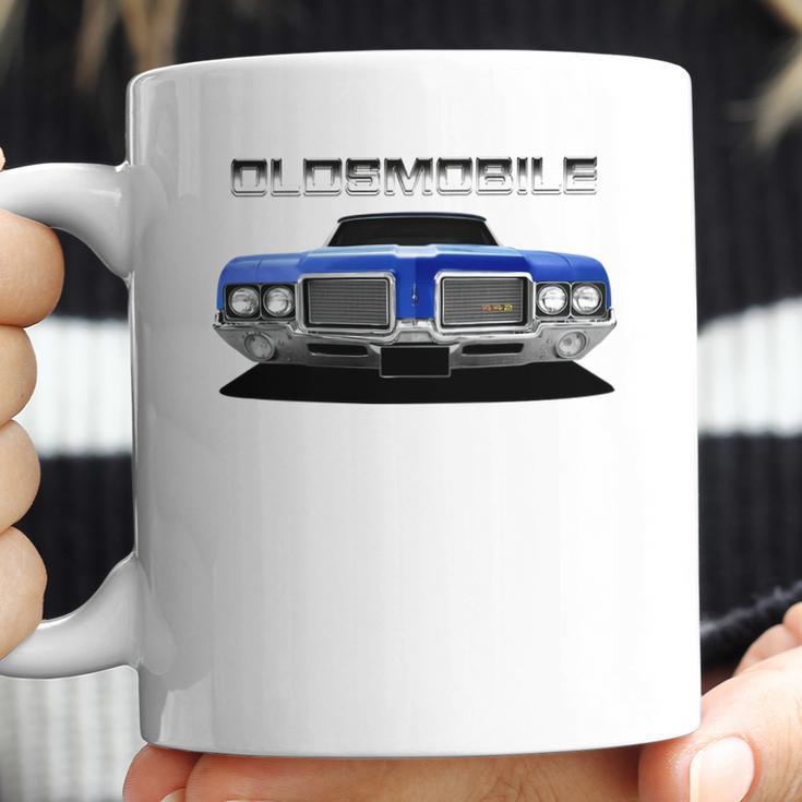 1972 Oldsmobile 442 Front Blue Ii Coffee Mug