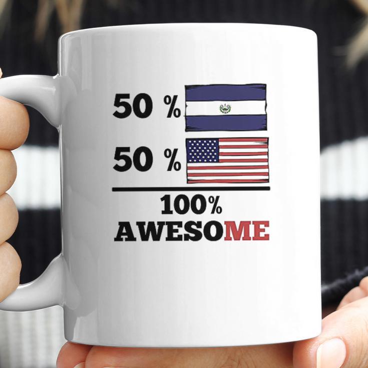 50 El Salvadorian 50 American 100 Awesome Coffee Mug