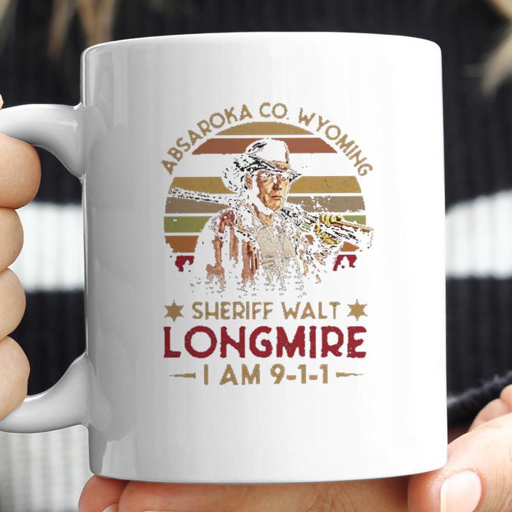 Absaroka Co Wyoming Sheriff Walt Longmire Im 911 Vintage Retro Coffee Mug