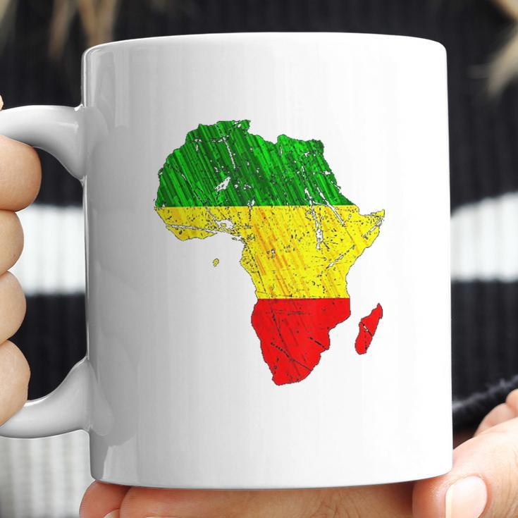 Africa Map Reggae Rasta Green Yellow Red Africa Pride Coffee Mug