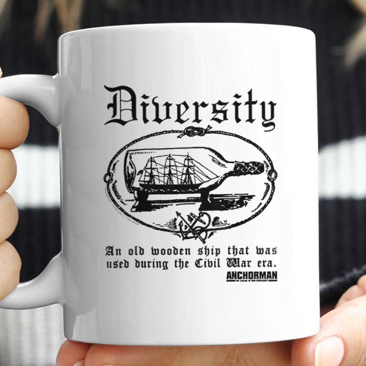 Anchorman Diversity An Old Wooden Coffee Mug