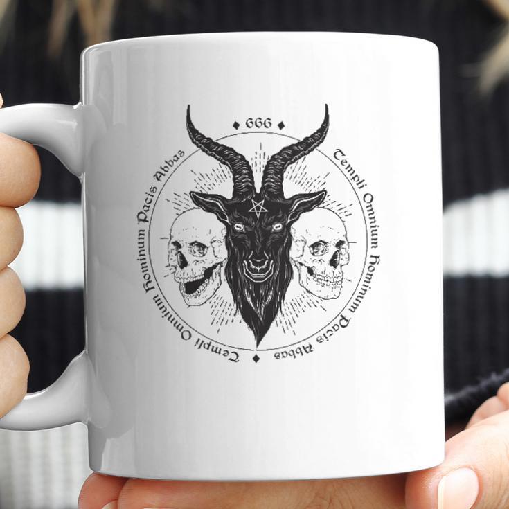 Antichrist Satanic Baphomet Demon Evil Goat Head Satan Skull Coffee Mug