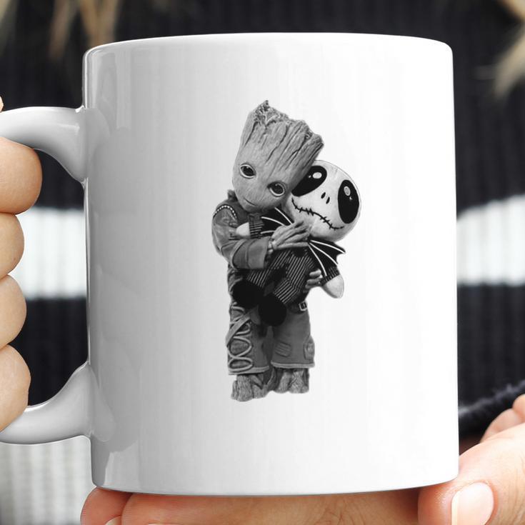 Baby Groot Hug Hugging Jack Skellington Shirt Coffee Mug