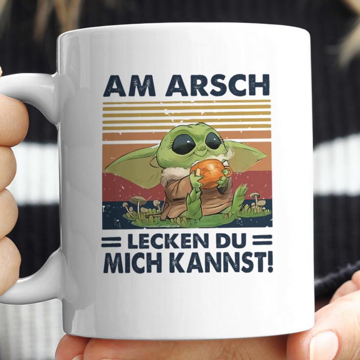 Baby Yoda Am Arsch Lecken Du Mich Kannst Vintage Shirt Mf Coffee Mug