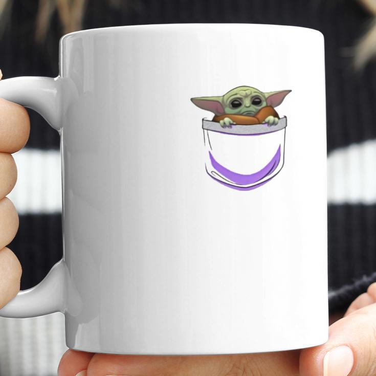 Baby Yoda In Pocket Shirt Coffee Mug