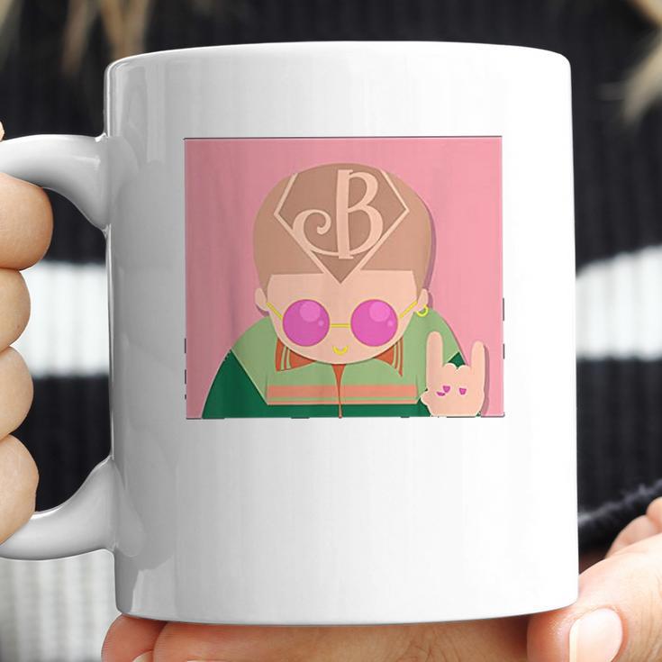 Bad Trap Hand Sign Bunny Dembow Style Reggaeton Coffee Mug