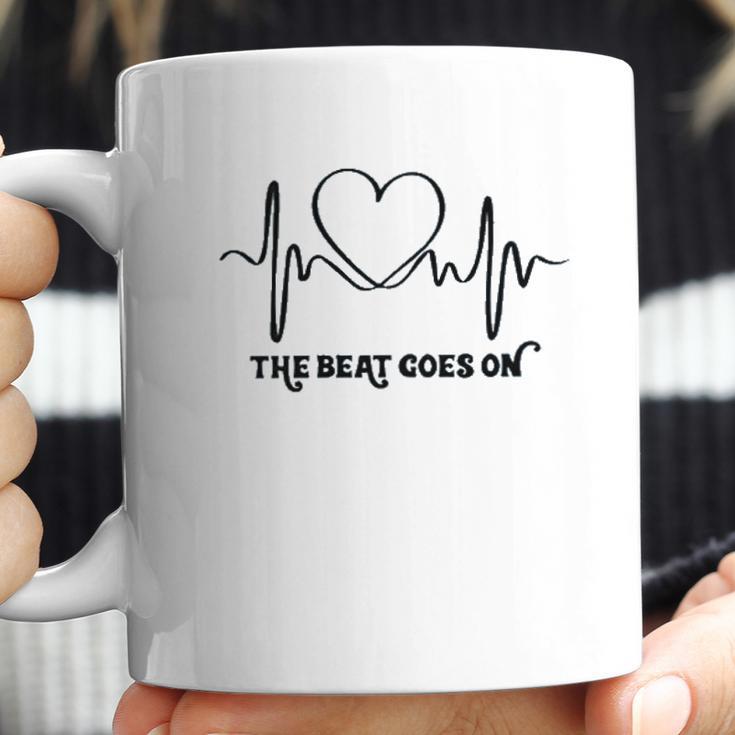 The Beat Goes On Heartbeat Coffee Mug