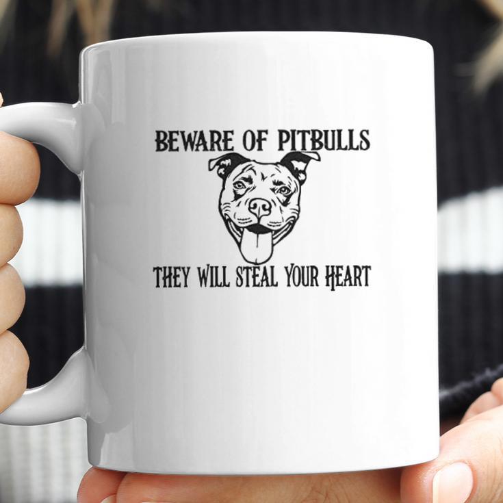 Beware Of Pit Bulls They Will Steal Your Heart Youth Coffee Mug