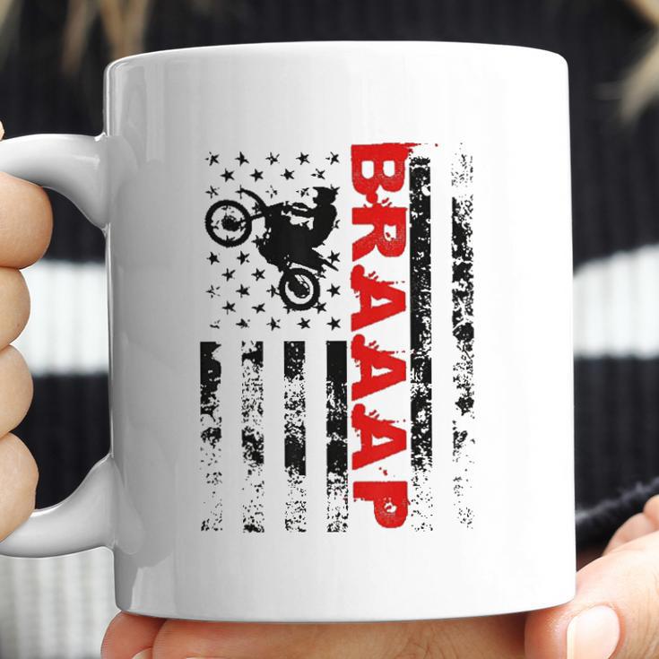 Braaap Vintage Usa American Flag Coffee Mug