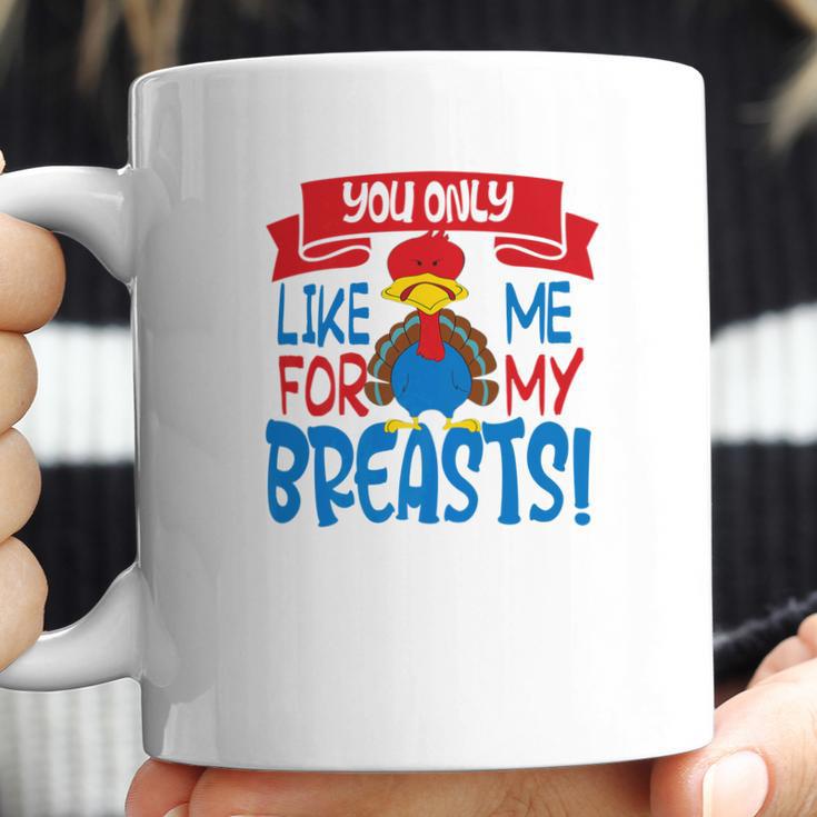 You Only Like Me For My Breasts Thanksgiving Turkey 2 Coffee Mug