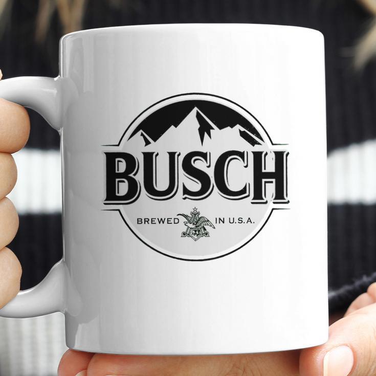 Busch Beer Black &Ampamp White Logo T-Shirt Coffee Mug