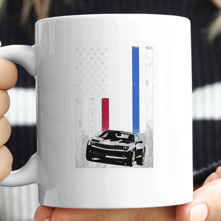 Camaro Lover - American Flag T-Shirt Coffee Mug