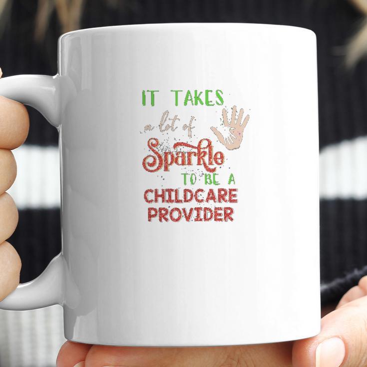 Christmas It Takes A Lot Of Sparkle To Be A Childcare Provider Coffee Mug