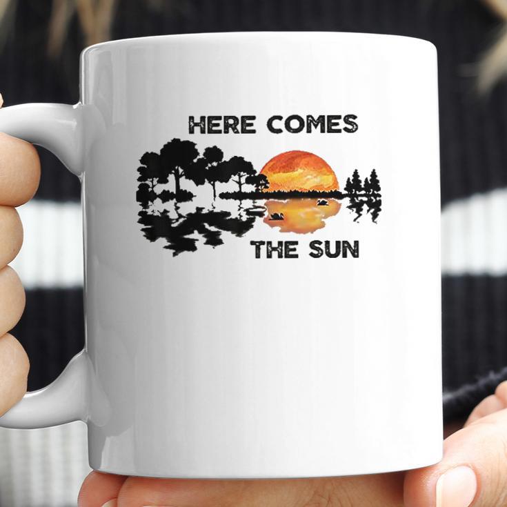 Here Comes The Sun Guitar Silhouette Music Lover Graphic Sun Gifts Coffee Mug