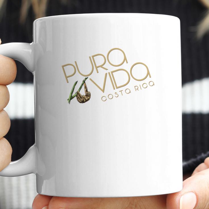 Costa Rica Summer Sloth Pura Vida National Motto Coffee Mug