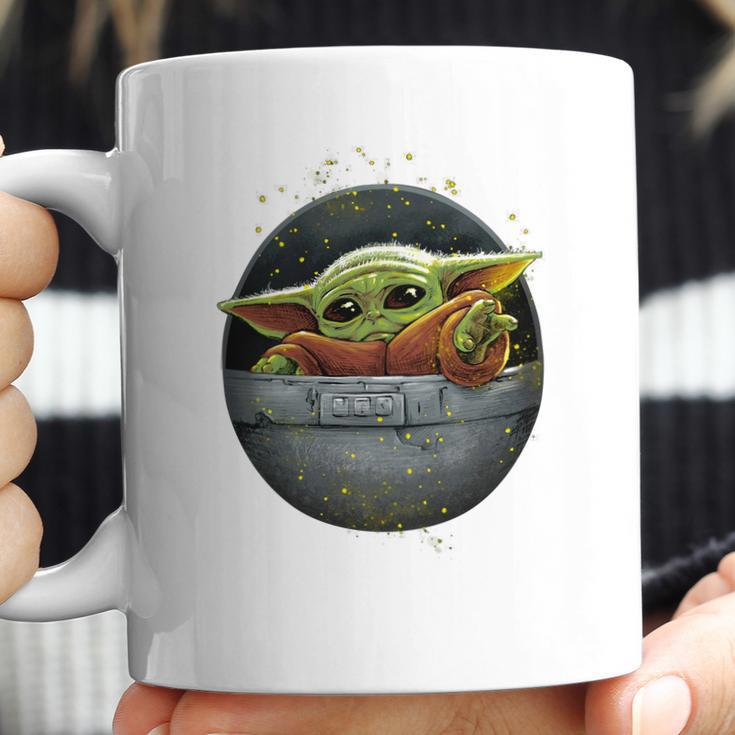 Cute Force Mandalorian Baby Yoda Shirt Coffee Mug