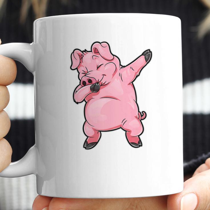 Dabbing Pig Funny Piggy Farm Farmer Pig Dab Dance Coffee Mug