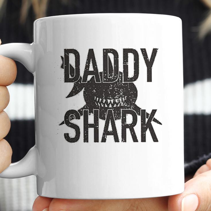 Daddy Shark Black Graphic Best Christmas Gifts For Dad Coffee Mug