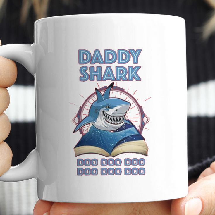 Daddy Shark Reading Book Coffee Mug