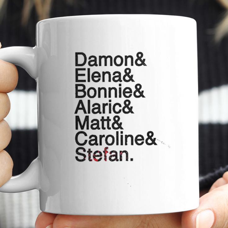 Damon Elena Bonnie Alaric Matt Caroline Stefan Coffee Mug