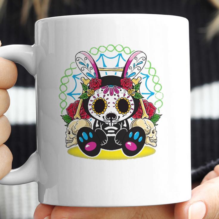 Day Of The Dead Dia De Los Muertos Bunny Sugar Skull Coffee Mug