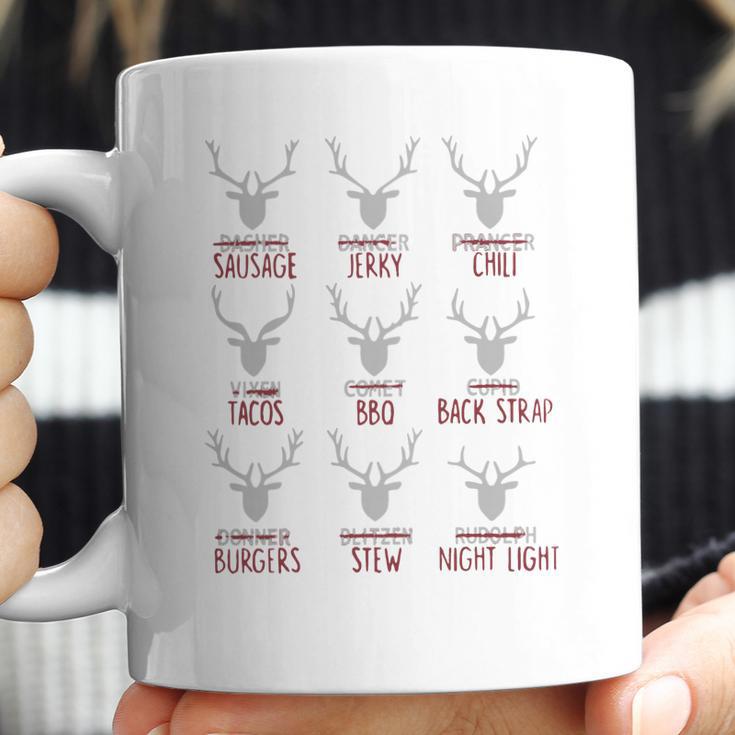 Deer Dasher Sausage Dancer Jerky Prancer Chili Tacos Christmas Shirt Coffee Mug