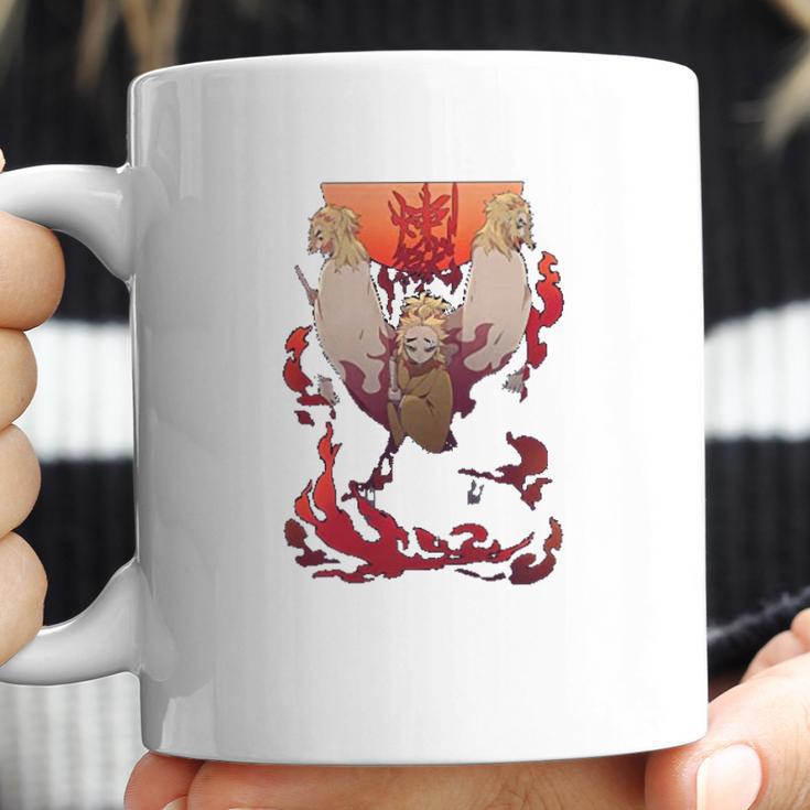 Demon Slayer Men On Fire Coffee Mug