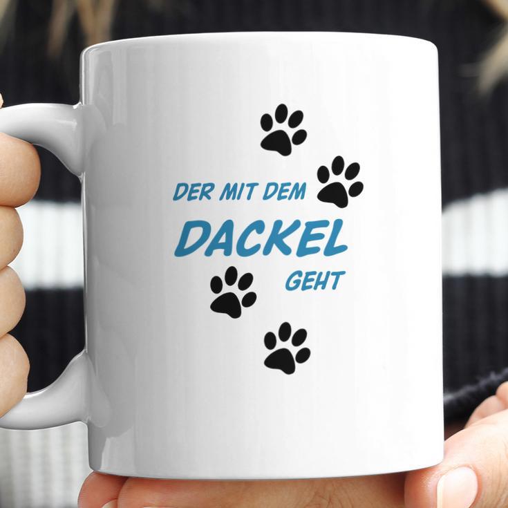 Der Mit Dem Dackel Geht Coffee Mug