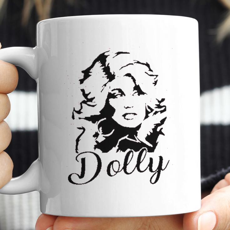 Dolly Graphic Women Vintage Dolly Casual Country Music For Band Music Lovers Coffee Mug