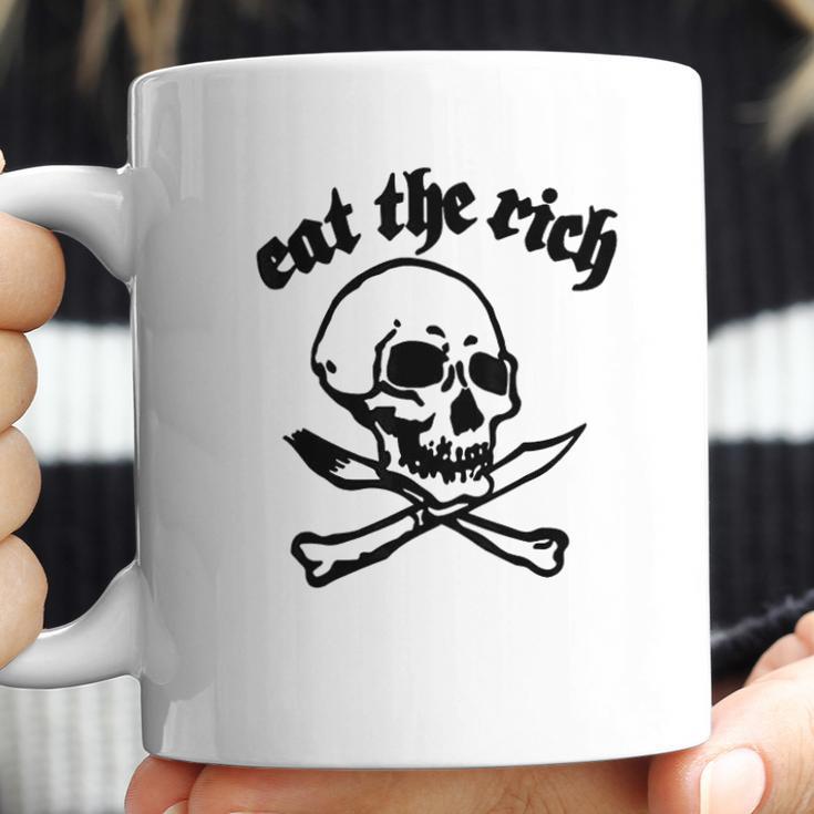 Eat The Rich Skull Crossbones Gift Eat Gifts Coffee Mug