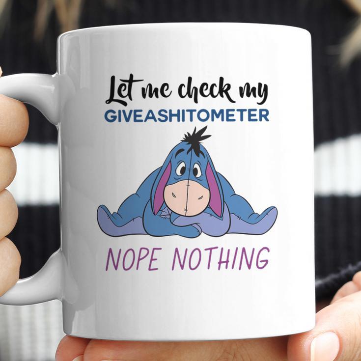 Eeyore Let Me Check My Giveashitometer Nope Nothing Coffee Mug