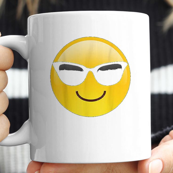 Emoji Cool Shades Smiley Face Sunglasses Confident Awesome Coffee Mug