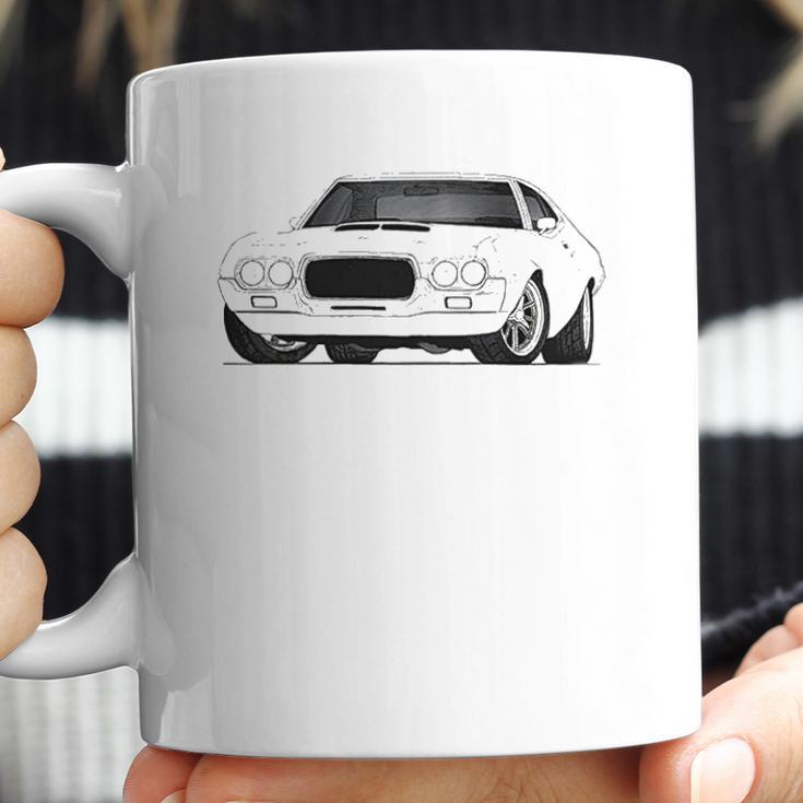 Ford Torino 1972 White Car Coffee Mug