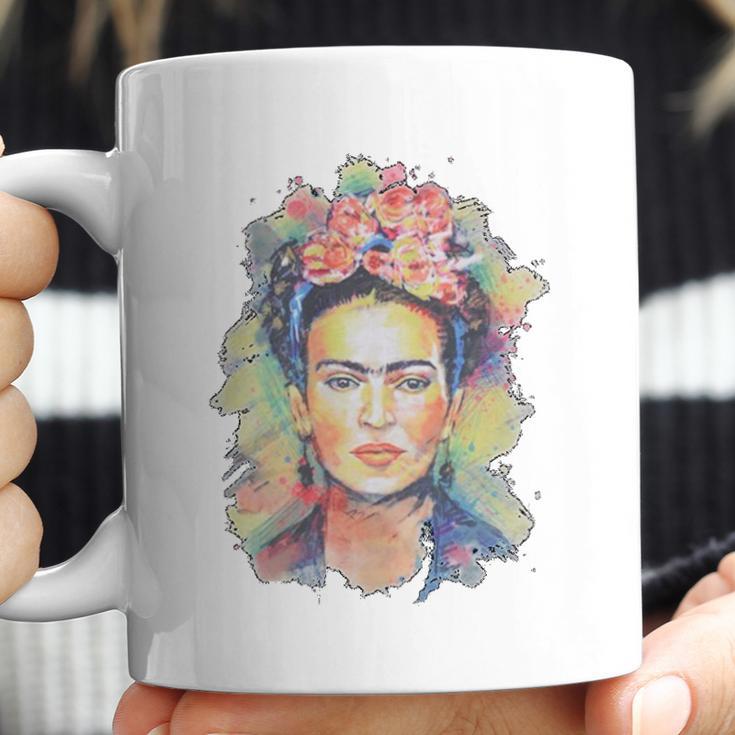 Frida Kahlo Floral Coffee Mug