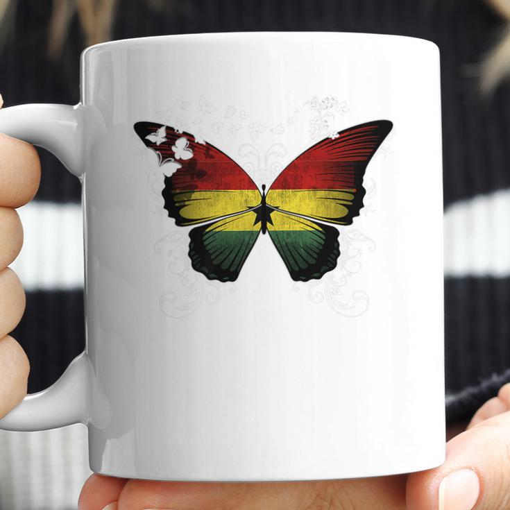 Ghana Flag Ghanaian Flag Butterfly Coffee Mug