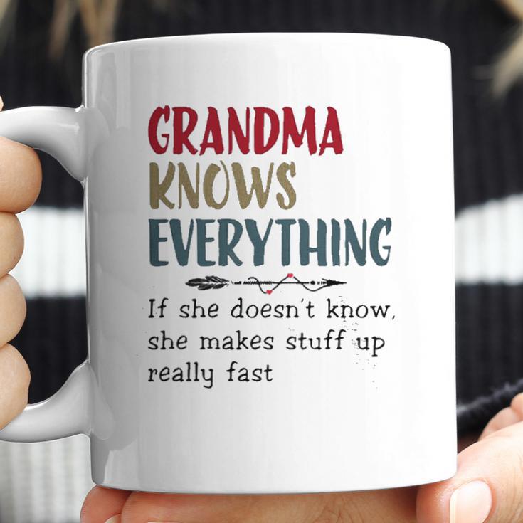 Grandma Knows Everything Womens Funny Grandma Coffee Mug