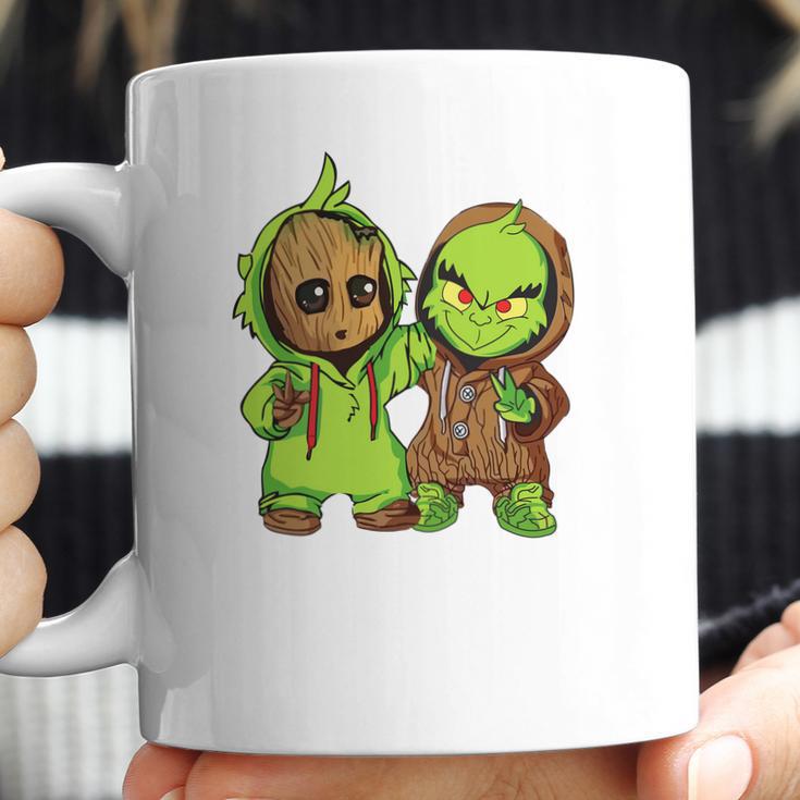 Grinch And Groot Coffee Mug