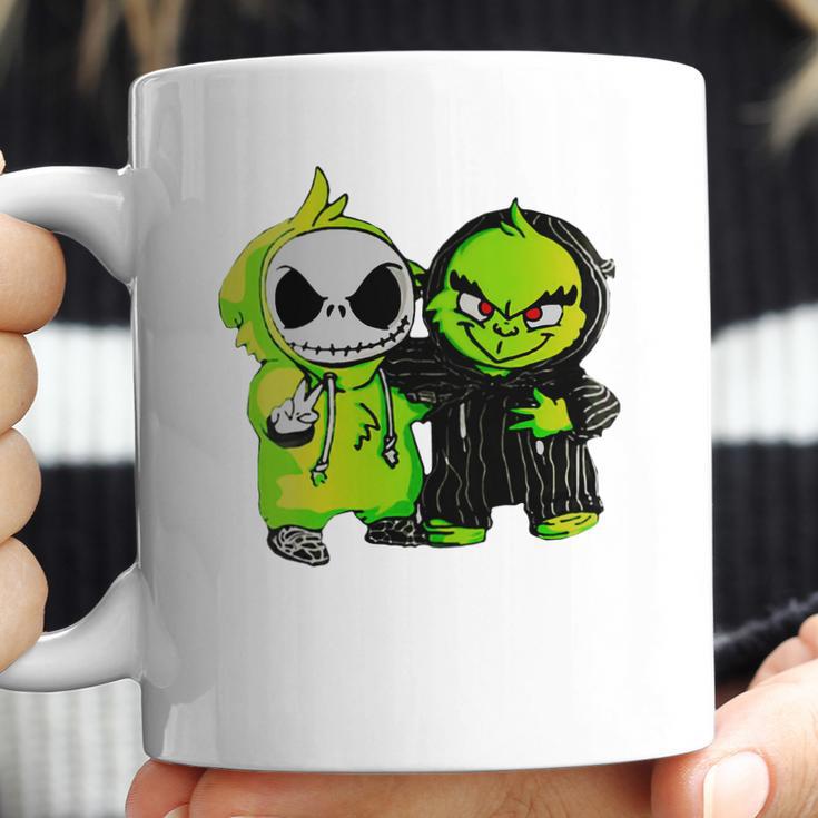 Grinch And Jack Skellington Coffee Mug