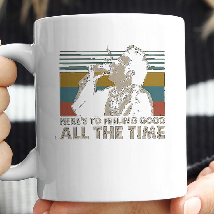 Heres To Feeling Good All The Time Seinfeld Quote Lovers Cosmo Kramer Fan Coffee Mug