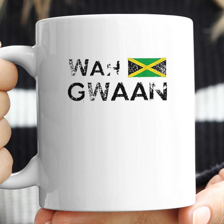 Jamaica Wah Gwaan Flag Jamaican Pride Fan Gift Coffee Mug