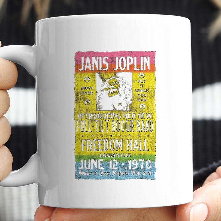 Janis Joplin Freedom Hall Poster Fitted Jersey Coffee Mug