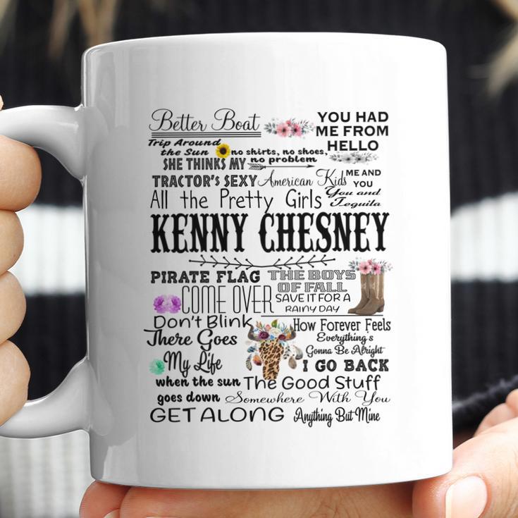 Kenny Chesney Lyrics Tshirt Raglan Music Lyrics Coffee Mug