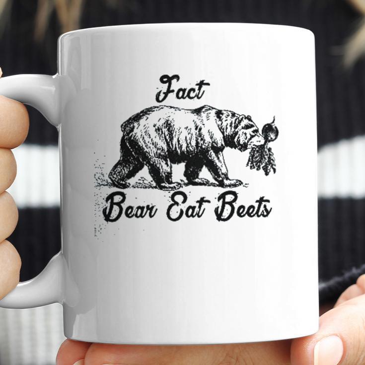 L Bear Eat Beets The Office Funny Heather Grey Men Coffee Mug