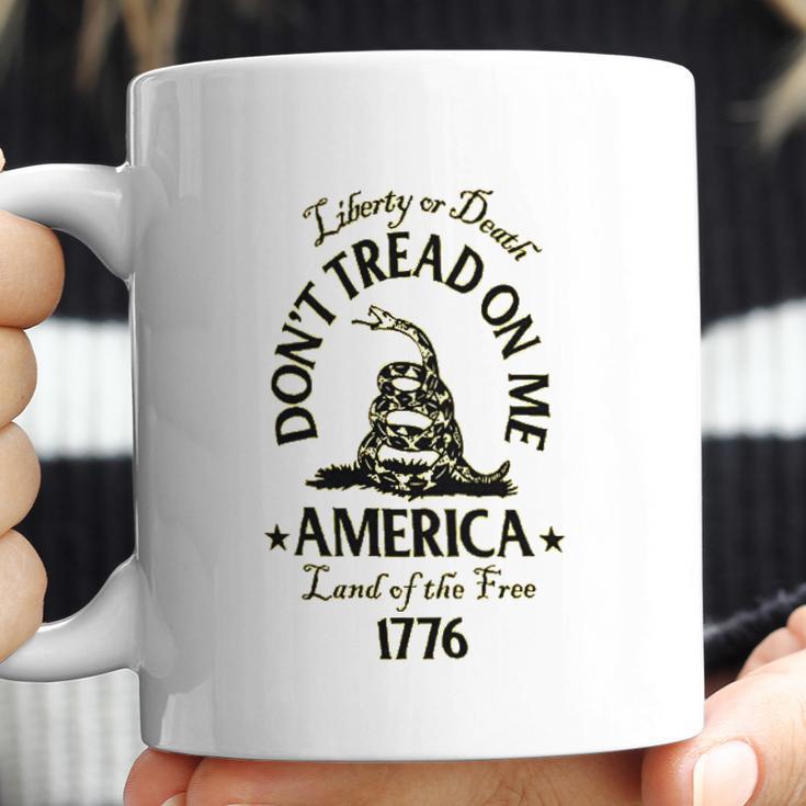 Liberty Or Death Don’T Tread On Me Ladies Womens Coffee Mug