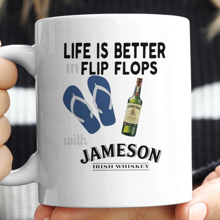 Life Is Better In Flip Flops With Jameson Irish Whiskey Coffee Mug