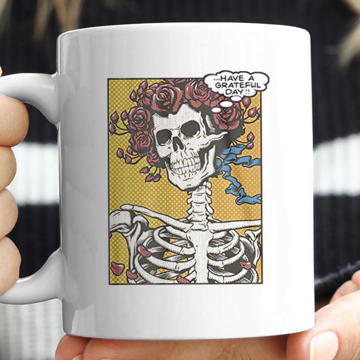 Liquid Blue Dead Pop Art Bertha Have A Grateful Day Coffee Mug